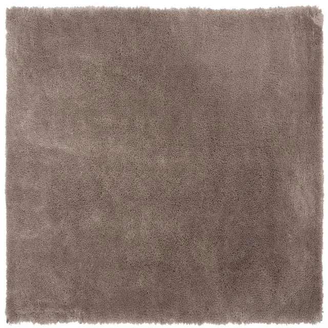 Beliani EVREN - Shaggy vloerkleed - Lichtbruin - 200 x 200 cm - Polyester