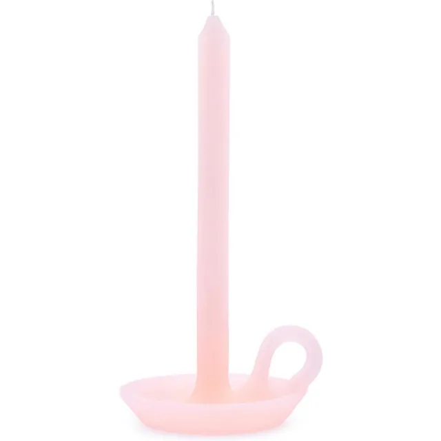 Tallow Kaars - Kaars & Kandelaar - Blossom Pink - Roze Kaars - 24cm