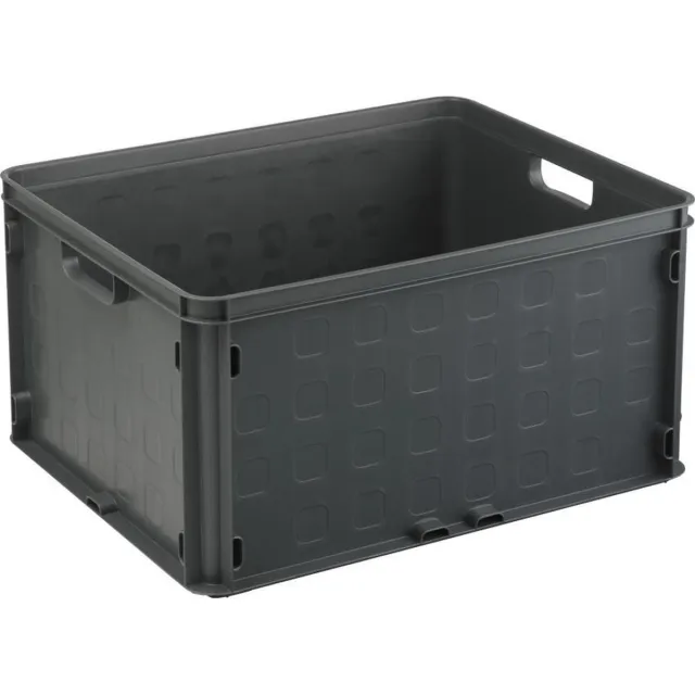 Sunware Square gesloten krat 52L antraciet - 50,6 x 40,6 x 26,1 cm