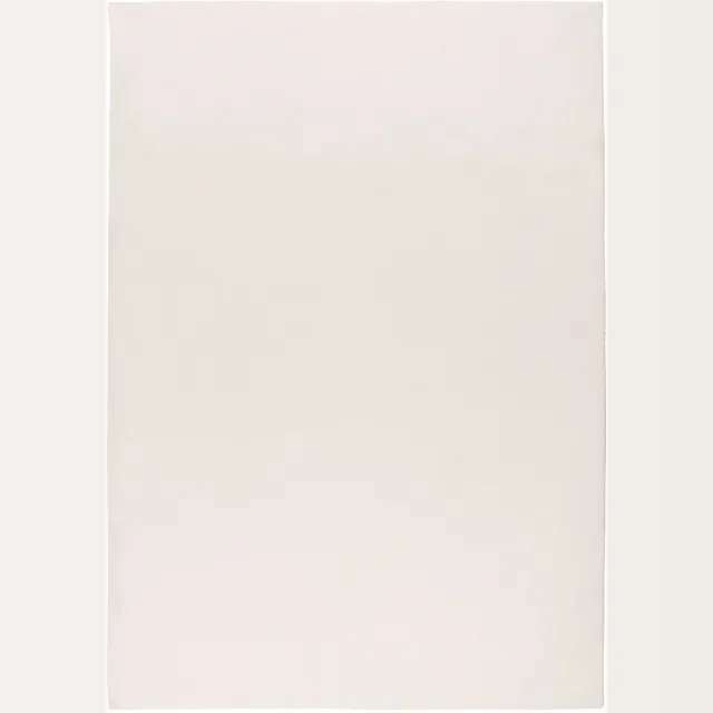 Padiro laagpolig vloerkleed met zachte uitstraling 120 x 160 cm - crème / offwhite - modern effen ontwerp - voor vloerverwarming - van polyester beige