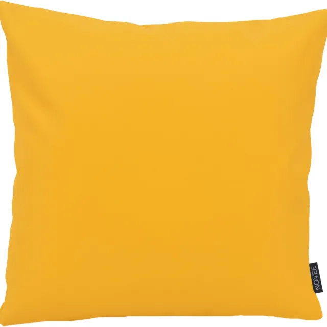 NOVÉE Jax Yellow - Outdoor/Buiten Kussenhoes | 45 x 45 cm | Waterafstotend | PU Leder Geel