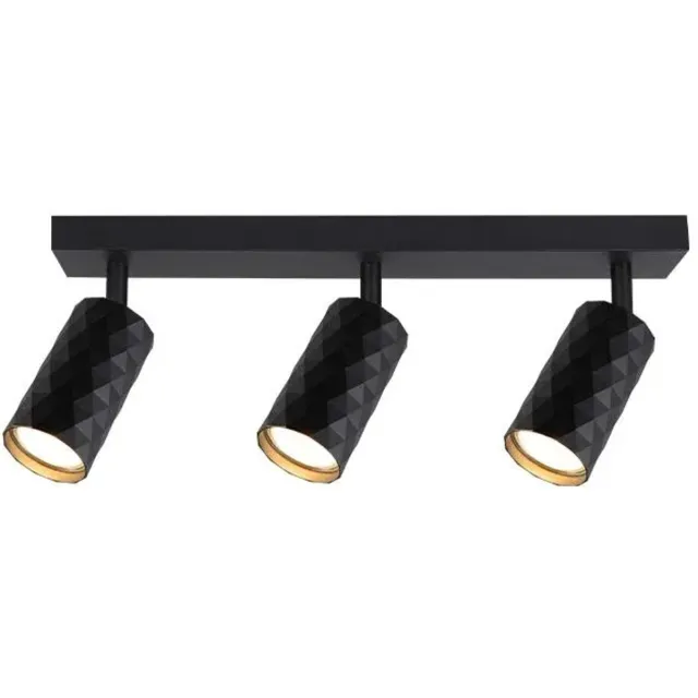 MasterLED Plafondlamp GU10 LED Glamour verstelbaar x3 zwart