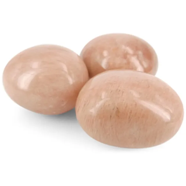 Ruben Robijn Maansteen oranje 100 gr. trommelstenen (mt3)