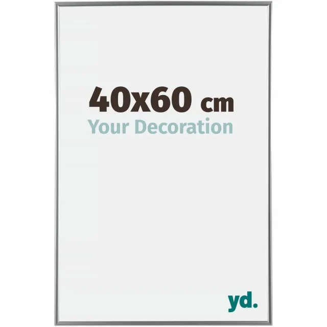 yd. Your Decoration - Fotolijst 40x60 cm - Kunststof - Zilver Hoogglans - Evry