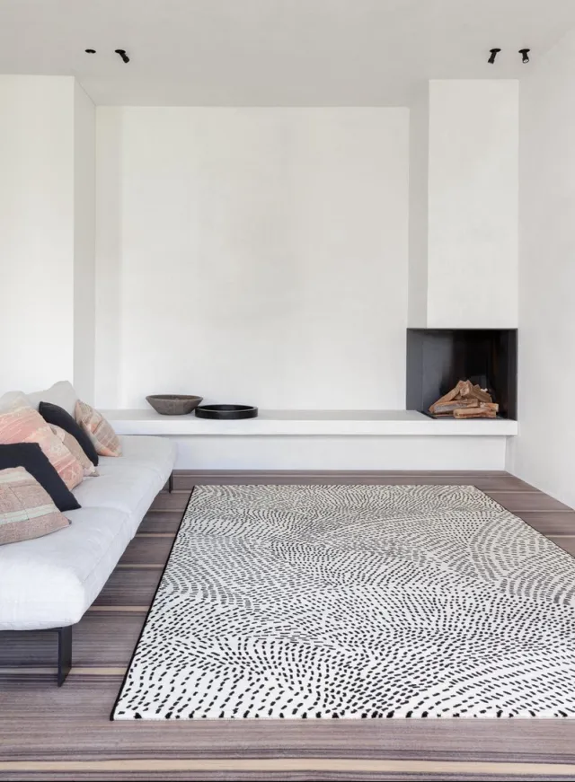 Timeless Creativity Vloerkleed Timeless Creativity Bianconero Ink 463.07.AF100 - maat 200 x 290 cm Wit