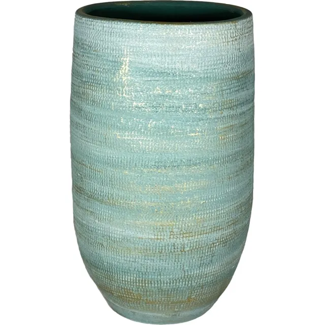 HS Potterie Tokio vaas aqua D19 x H30 cm - nieuwe collectie