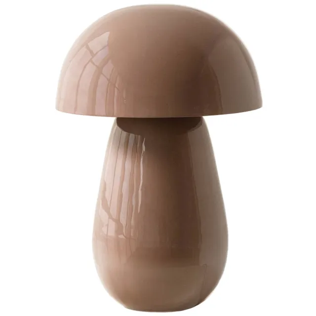 WOOOD Lumor Tafellamp - Metaal - Hoogglans Bruin - 44x31x31 light pink
