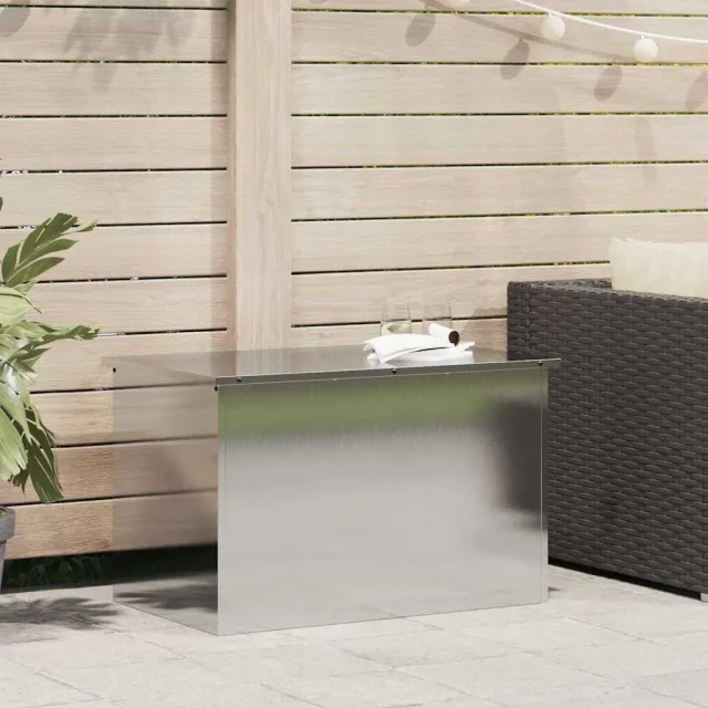 vidaXL Tuinkussenopbergdoos Gegalvaniseerd staal 80 x 50,5 x 50 cm Zilver