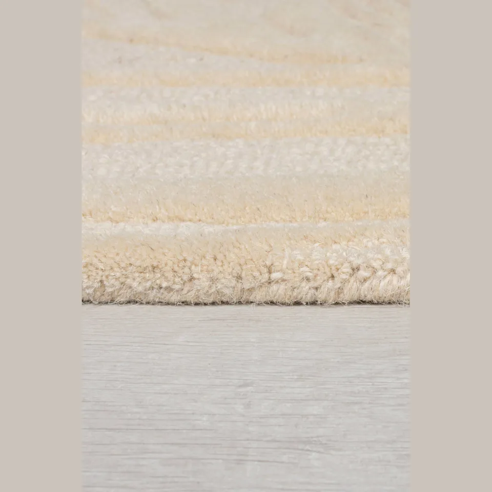 Flair Rugs Lino Leaf handgesneden wollen vloerkleed beige, foto 7