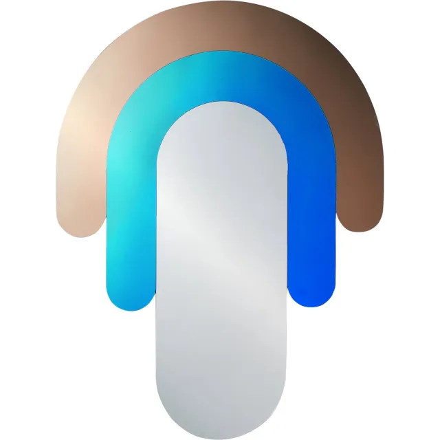 Beliani MESPAUL - Wandspiegel - Meerkleurig - MDF