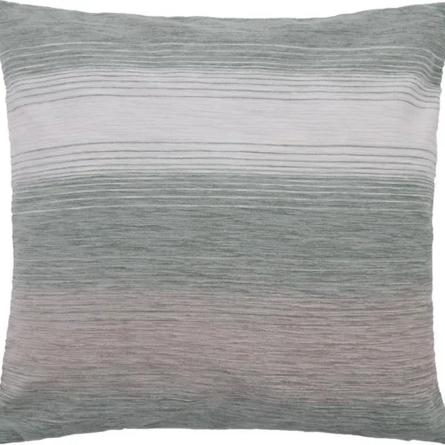 Homing STREPEN KUSSENHOES polyester met ritssluiting 50 x 50 cm wit, groen, beige