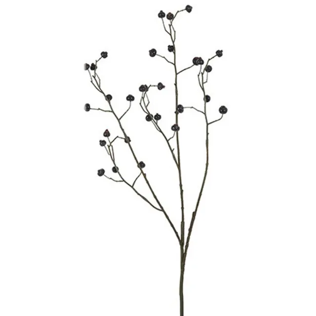 Kunstbloem Bes ilex zwarten open