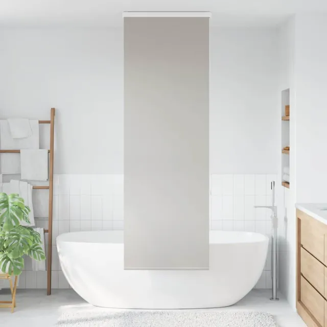 vidaXL Doucherolgordijn met cassette 70x240 cm stofbreedte 66 cm grijs
