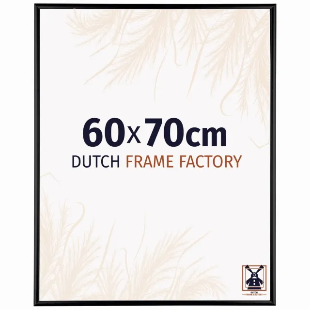 Dutch Frame Factory Fotolijst 60x70 cm - Aluminium - Zwart Hoogglans - Kampen