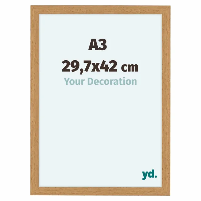 yd. Your Decoration - Fotolijst A3 29,7x42 cm - MDF - Beuken - Como