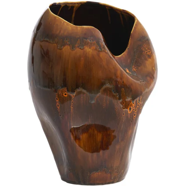 Light & Living Vaas AZURA - 26x24.5x35 cm - Bruin