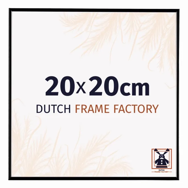 Dutch Frame Factory Fotolijst 20x20 cm - Kunststof - Zwart Hoogglans - Easy