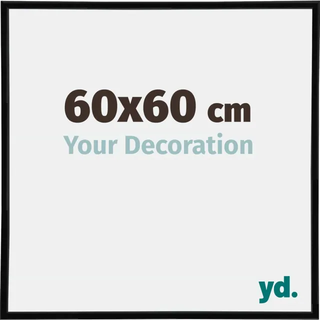 yd. Your Decoration - Fotolijst 60x60 cm - Kunststof - Zwart Hoogglans - Annecy