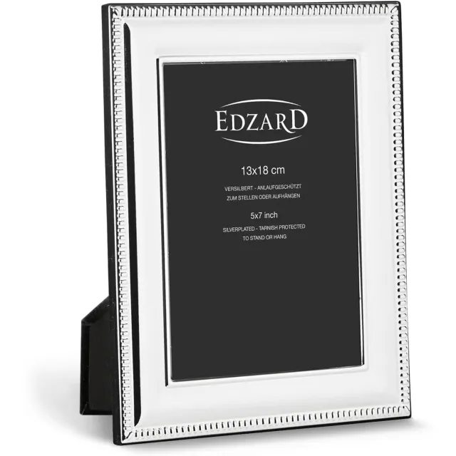 EDZARD Zilverkleurig Fotolijstje 13x18cm - Elegant & Tarnish-proof