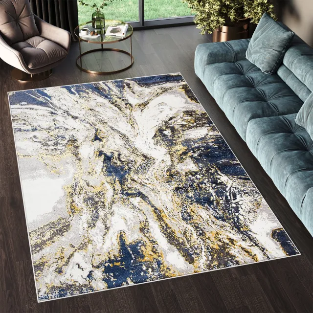 Tapiso Shine Vloerkleed Tapijt Abstract Slaapkamer Grijs Beige