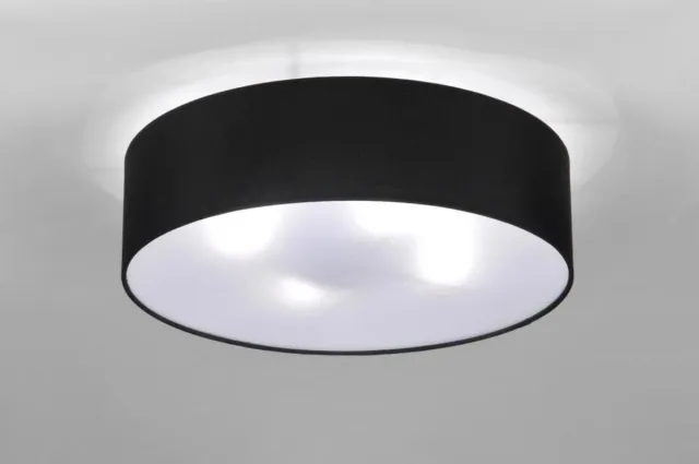 Lumidora Plafondlamp 71388 - Plafonniere - ARLES - 4 Lichts - E27 - Zwart - Stof - ⌀ 50 cm