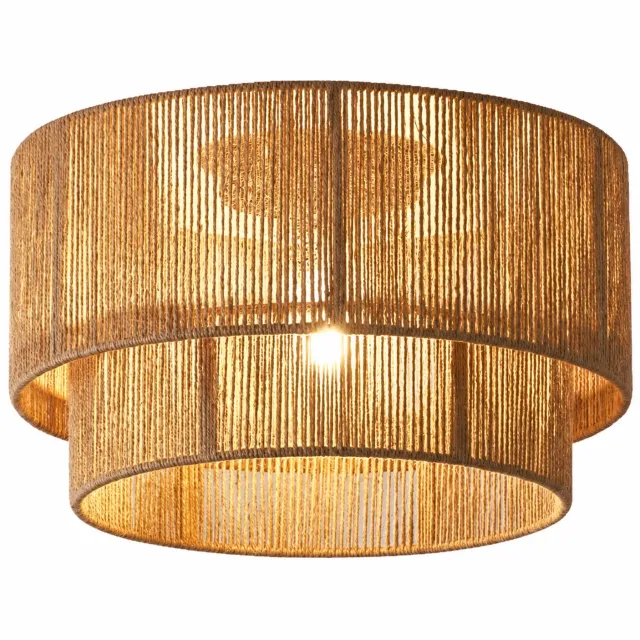 hsd plafondlamp - Plafonnière - Henneptouw - Natuurlijk - 45 cm Naturel beige