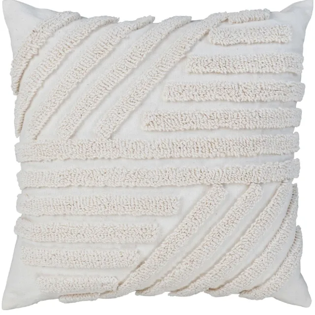 Nest of Nora Sierkussen 45x45 cm - Polyester Katoen - Wit