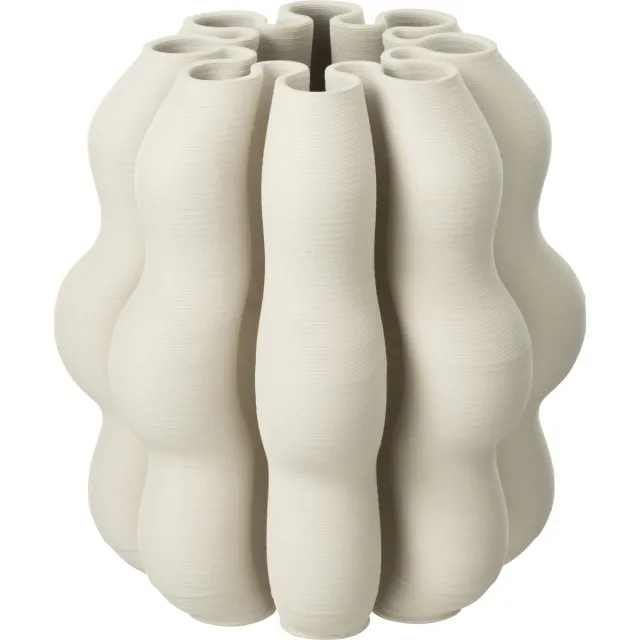 J-Line vaas Naos - keramiek - beige - small - Ø 23 cm