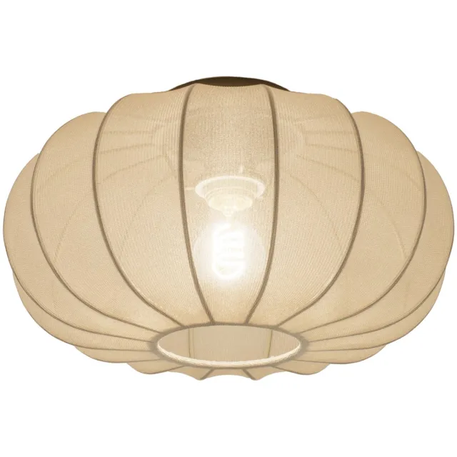 Lumidora Plafondlamp 74921 - Plafonniere - TACK - E27 - Taupe - Textiel - ⌀ 38 cm