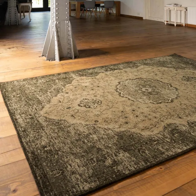 Heritaged Vintage vloerkleed - Village groen 70x140