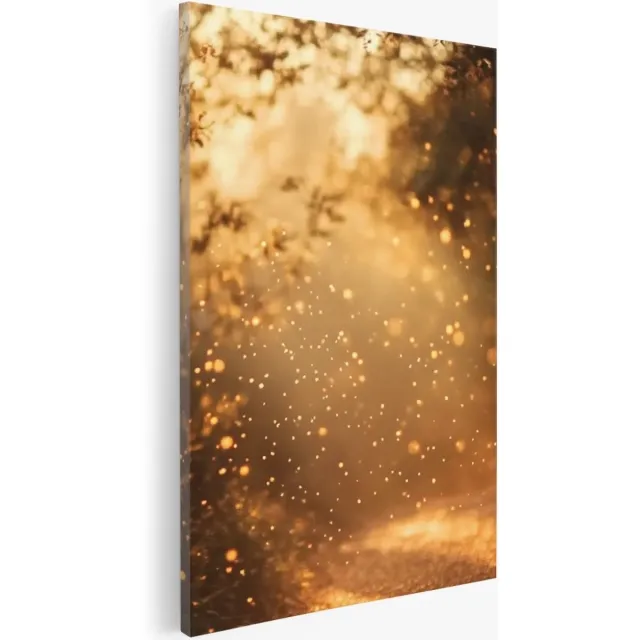 Saammp Canvas Schilderij - Natuur - Golf - Strand - landschap - 80x120 - Foto op canvas - Wanddecoratie - Muurdecoratie Woonkamer - Slaapkamer decoratie - Canvas Print Multicolor