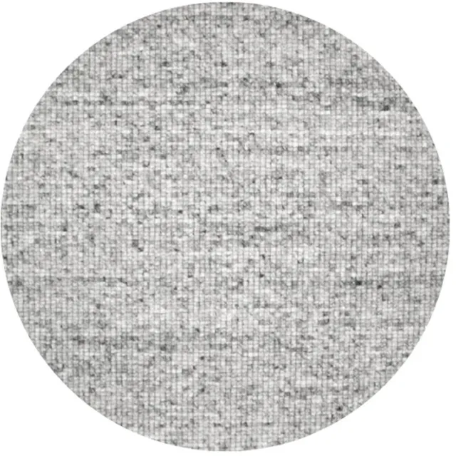 DÉJA Living Vloerkleed Rond Ø160cm - Laagpolig Stone Grijs Wol - Bela
