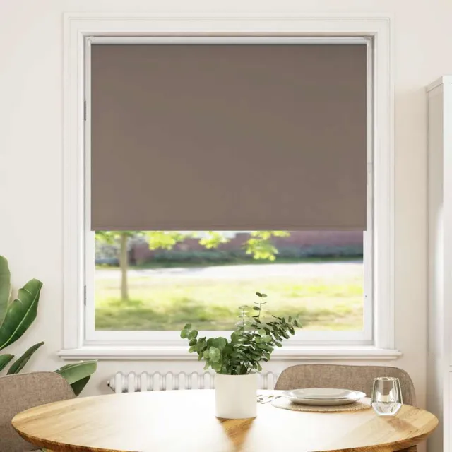 vidaXL Rolgordijn verduisterend koffie 100x150 cm stofbreedte 95,7 cm Bruin