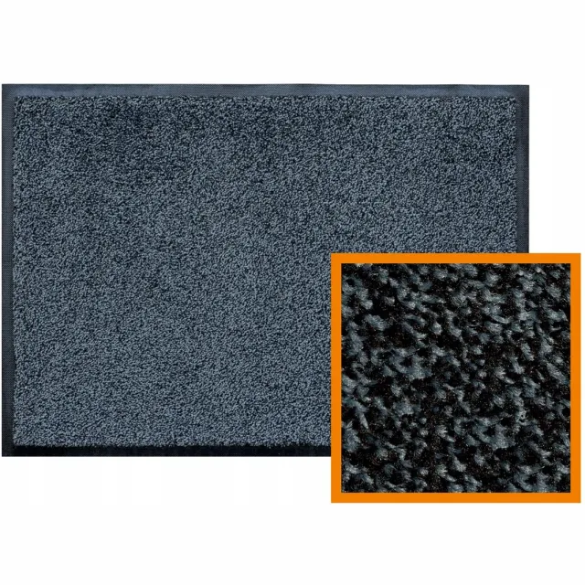 Kleen-Tex Iron Horse Deurmat Graniet 60x40 cm - Professionele Vuilvangmat Granite