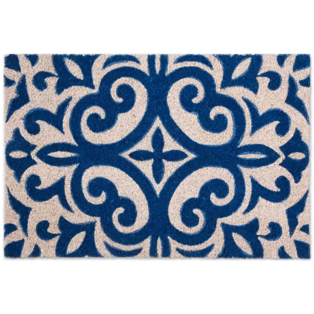 Excelsa Deurmat Excelsa Boheme Blue 60x40x1,5 cm Kokosvezel en PVC Veelkleurig