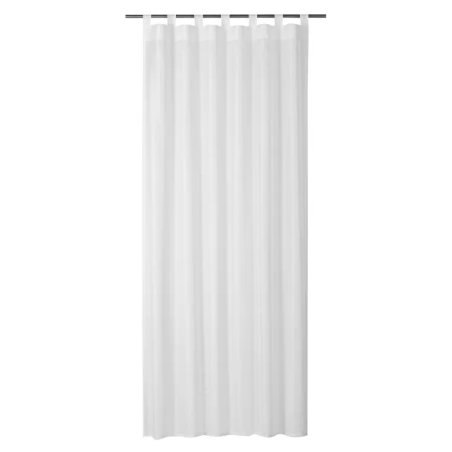 Elbersdrucke Gordijn met lussen Effecto 255x140 cm wit Weiß