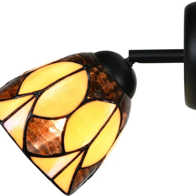 Coloured by Art Tiffany Spot zwart met Parabola Small - Art Deco Trade