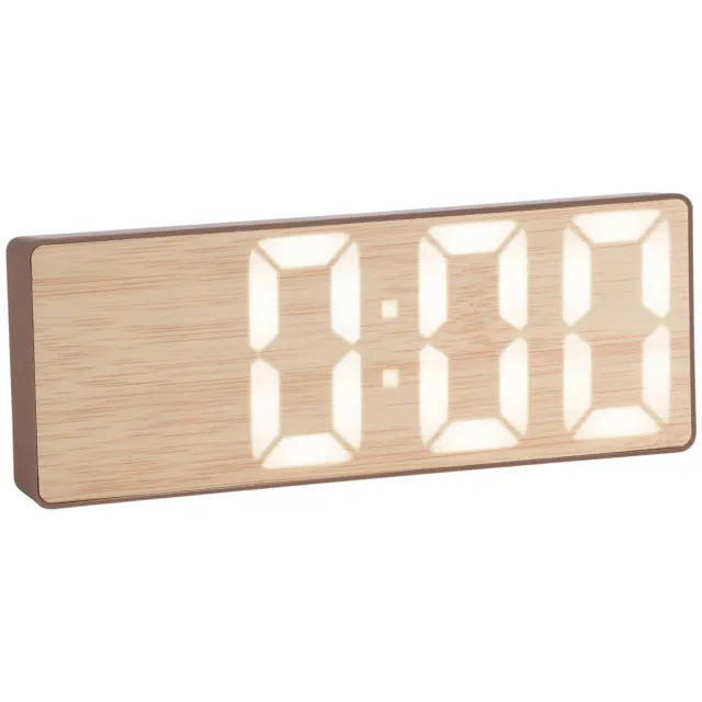 Karlsson Bondone flat LED wekker mokkabruin