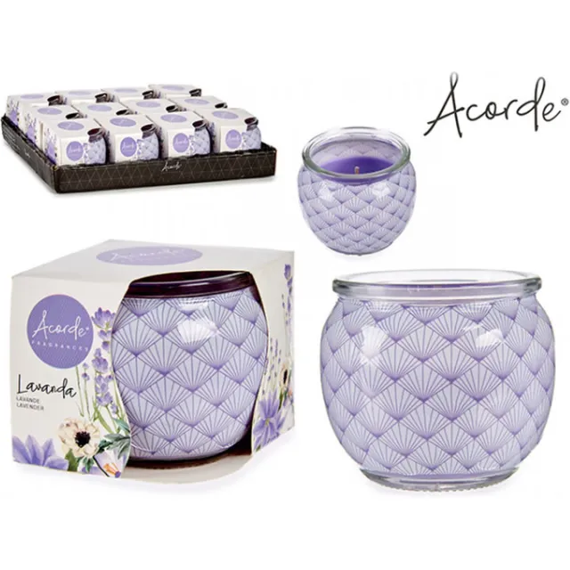 Acorde Kaars Lavendel Paars (7,6 x 6,5 x 7,6 cm)