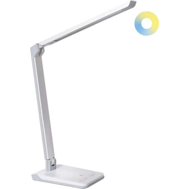 Beliani PICTOR - Bureaulamp LED - Wit - Synthetisch materiaal
