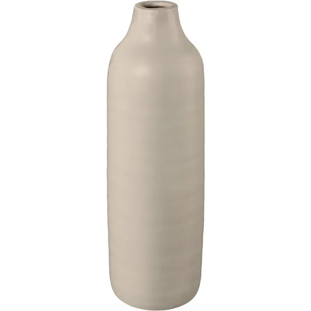 Gasper Keramische vaas Presence grijs, 9 x 9 x 24 cm, Ø 9 cm