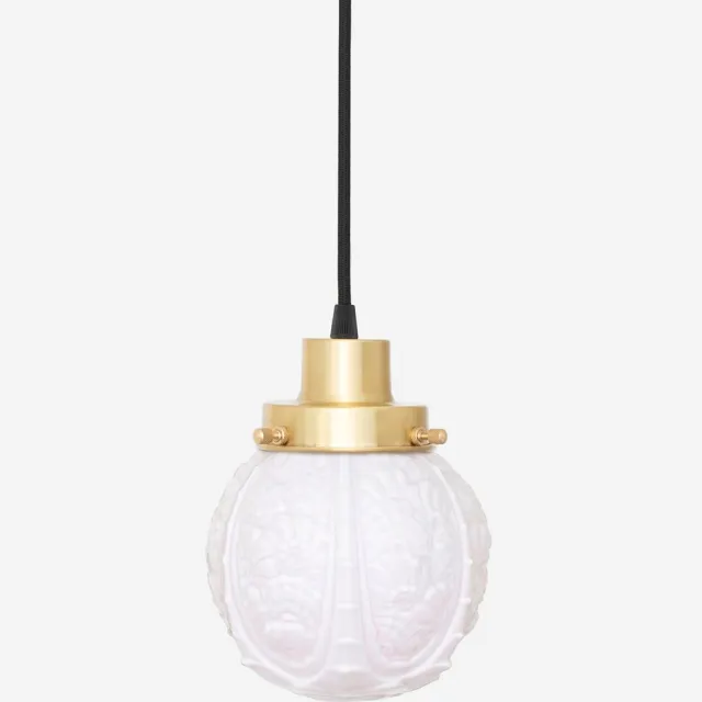 Coloured by Art Hanglamp aan snoer Guimard Flower Blush 20's Messing - Art Deco Trade Zachtroze