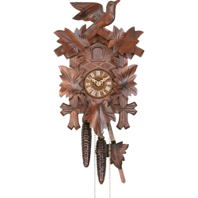 Anton Schneider Schneider Koekoeksklok Q90/9 - quartz (batterij) - vogel - 30 cm hoog notenhout kleur