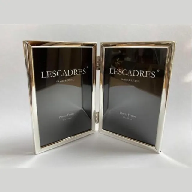 Lescadres Rome - Fotolijst - Tweeluik - Zilver - 9 x 13