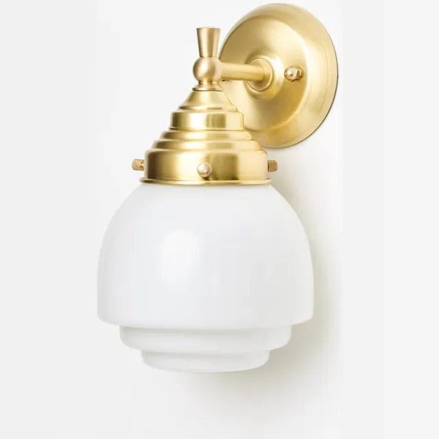 Coloured by Art Wandlamp Gispen Vlak Royal Messing - Art Deco Trade