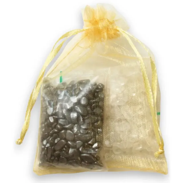 Ruben Robijn Ontlaad en oplaad set voor edelstenen - 100 gram Hematiet en 100 bergkristal - split n.n.b