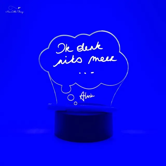 Nice Little Things [Nice Little Things] - Gepersonaliseerde RGB LEDlamp - Tekenen met Licht - Wolkje Rood