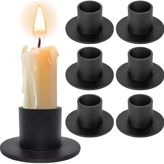 Duraxl Kandelaar - Zwart - 6 stuks - Smeedijzer