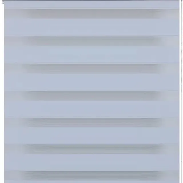 vidaXL Zebra - rolgordijn - 40,9 - x - 100 - cm - stofbreedte - 36,7 - cm - wit