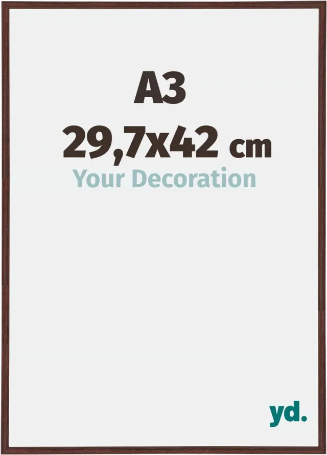 yd. Your Decoration - Fotolijst A3 29,7x42 cm - Kunststof - Bruin - Annecy